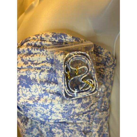 Kona Sol Strapless or Halter Floral One Piece Swimsuit - Size L - NWOT - Picture 3 of 6